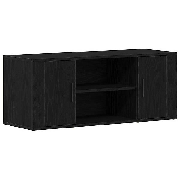 vidaXL TV-Schrank TV-Schrank Schwarz Eiche 100x35x40 cm Holzwerkstoff (1-St günstig online kaufen