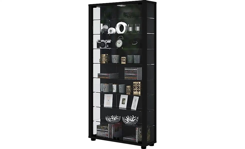 Vitrine  Lumo ¦ schwarz ¦ Maße (cm): B: 59 H: 113 T: 18.0 Schränke > Vitrin günstig online kaufen