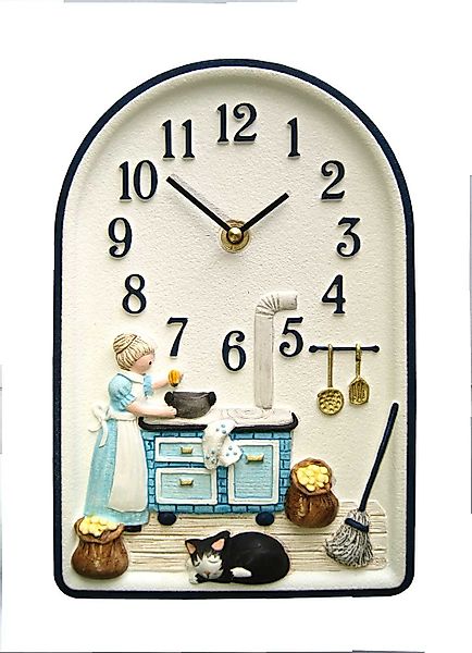Terrastudio Wanduhr Küchenuhr Oma und Ofen günstig online kaufen