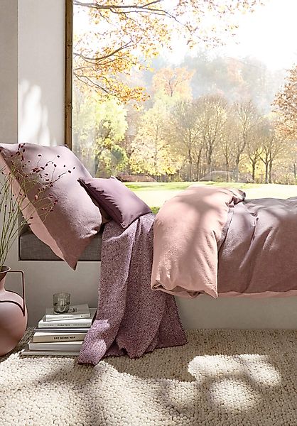 hessnatur Biber Wende-Bettwäsche-Set aus Bio-Baumwolle - braun - Größe 155x günstig online kaufen