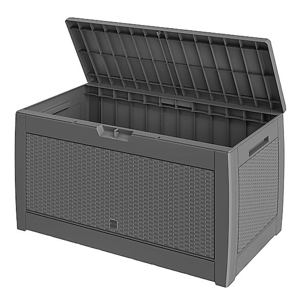 Gartenbox Rato 310L Grau Rattan Optik wasserdicht günstig online kaufen