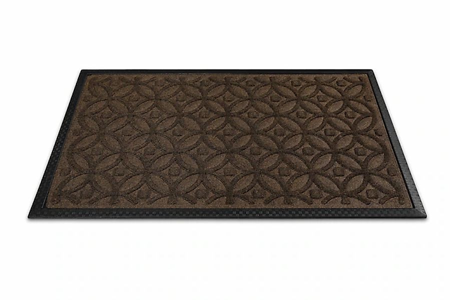 Wecon home Fußmatte »Midnight Mosaic«, rechteckig, 4 mm Höhe, pflegeleicht, günstig online kaufen