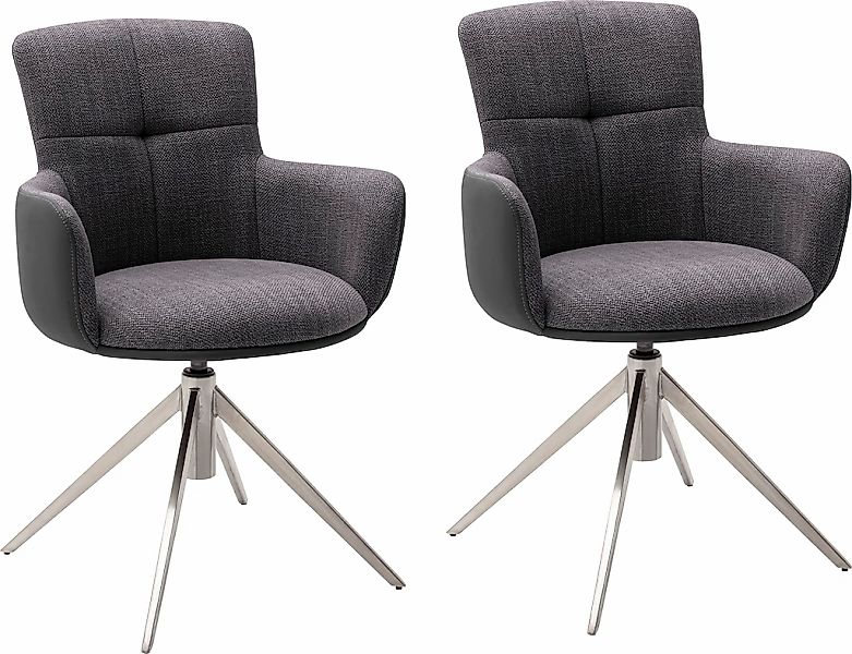 MCA furniture Esszimmerstuhl "Mecana", (Set), 2 St., 2er Set Materialmix, S günstig online kaufen
