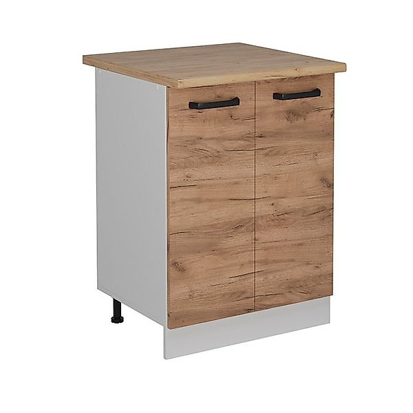 Vicco Unterschrank R-Line, Goldkraft Eiche/Weiß, 60 cm AP Eiche günstig online kaufen