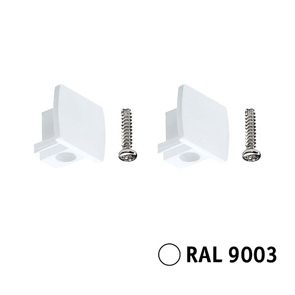 Paulmann "URail Verbinder Endkappe 13x21mm Signalweiß" günstig online kaufen