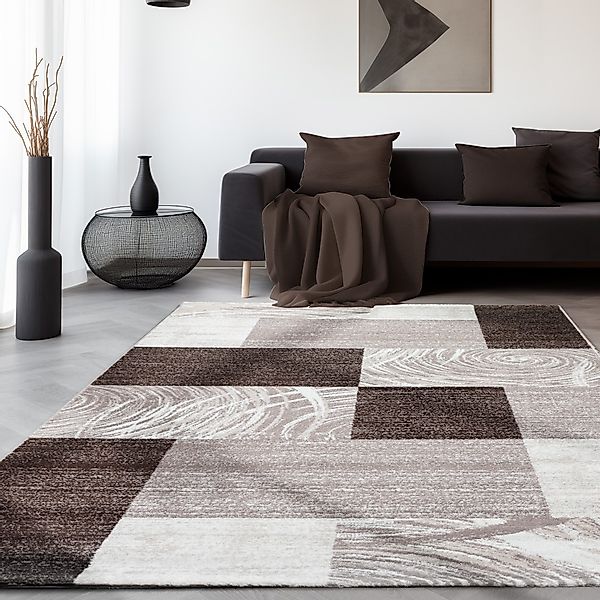 SIMPEX24 Designteppich Abstrakt Kariert Design, Rechteckig, günstig online kaufen