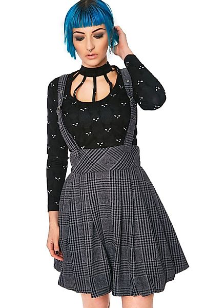 Jawbreaker Plisseerock Grey Days High Waisted günstig online kaufen