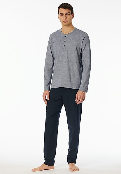 Schiesser Schlafanzug "Casual Essentials" mit feinen, günstig online kaufen