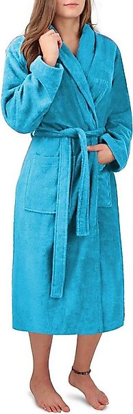 normani Damenbademantel Damen Premium Bademantel Basic, 122, Baumwolle, Sch günstig online kaufen