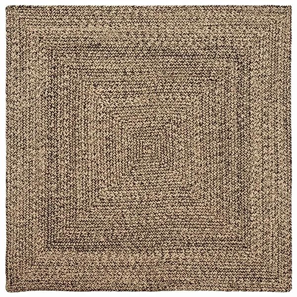 vidaXL Bereichsteppich Braun 160 x 160 cm Jute 42010501 günstig online kaufen