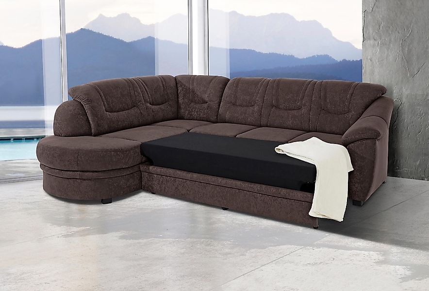 sit&more Ecksofa "Savoni L-Form" wahlweise mit Bettfunktion günstig online kaufen