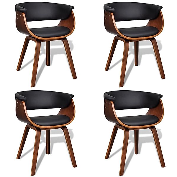 vidaXL Esszimmerstühle 4 Stk Bugholz und Kunstleder 270547 günstig online kaufen