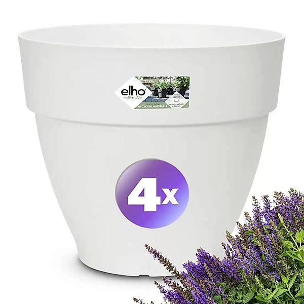 Blumentopf 4er-Set Weiß 25x21cm 6,5L günstig online kaufen