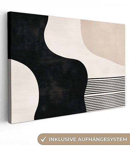 OneMillionCanvasses® Leinwandbild Abstrakt - Japandi - Beige - Modern, Foto günstig online kaufen