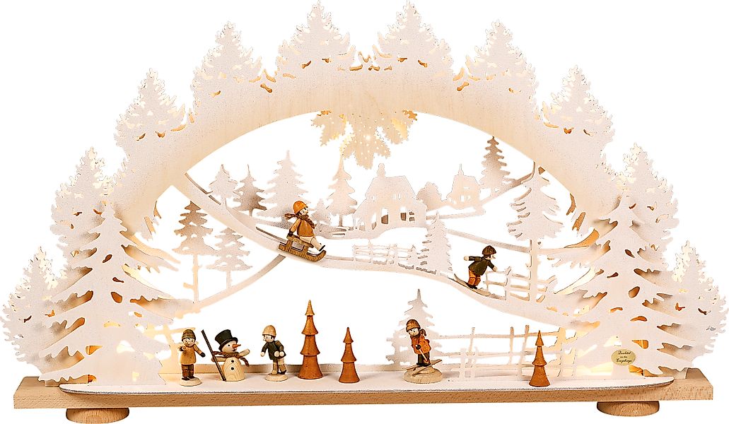 SAICO Original LED Schwibbogen »3D-Lichterbogen, Kinder im Schnee« Premium günstig online kaufen