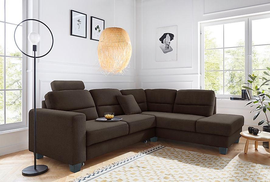 TRENDMANUFAKTUR Ecksofa »Chamber, zeitlos & elegant, bequem, L-Form«, inklu günstig online kaufen