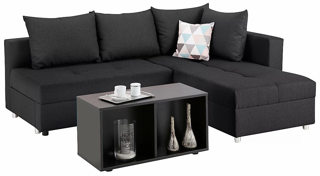 Home affaire Ecksofa »Italia L-Form«, mit Bettfunktion, mit Federkern günstig online kaufen
