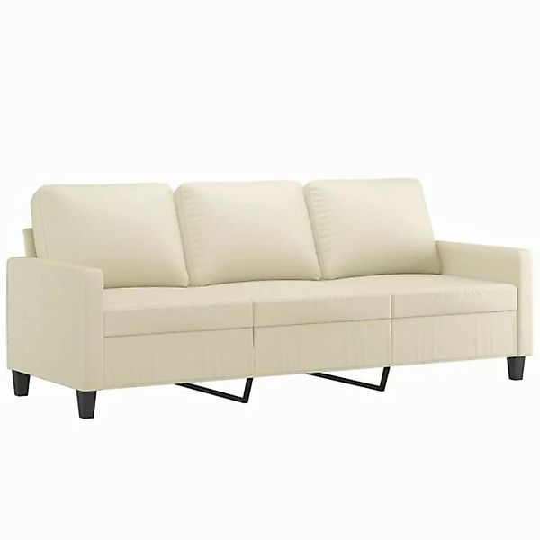 vidaXL Sofa 3-Sitzer-Sofa Creme 180 cm Kunstleder günstig online kaufen