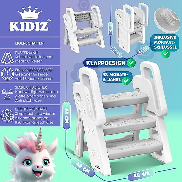 KESSER Tritthocker, für Kinder Trittleiter Klappbar günstig online kaufen