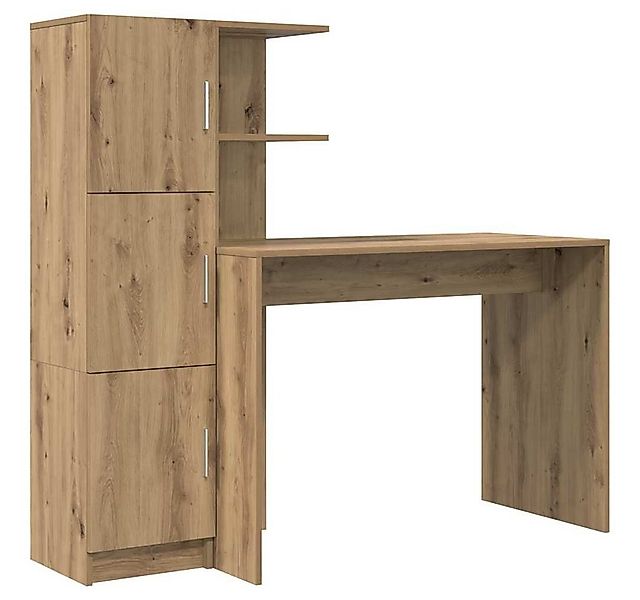 vidaXL Sideboard Schreibtisch 2 pcs Artisan-Eiche (2 St) günstig online kaufen