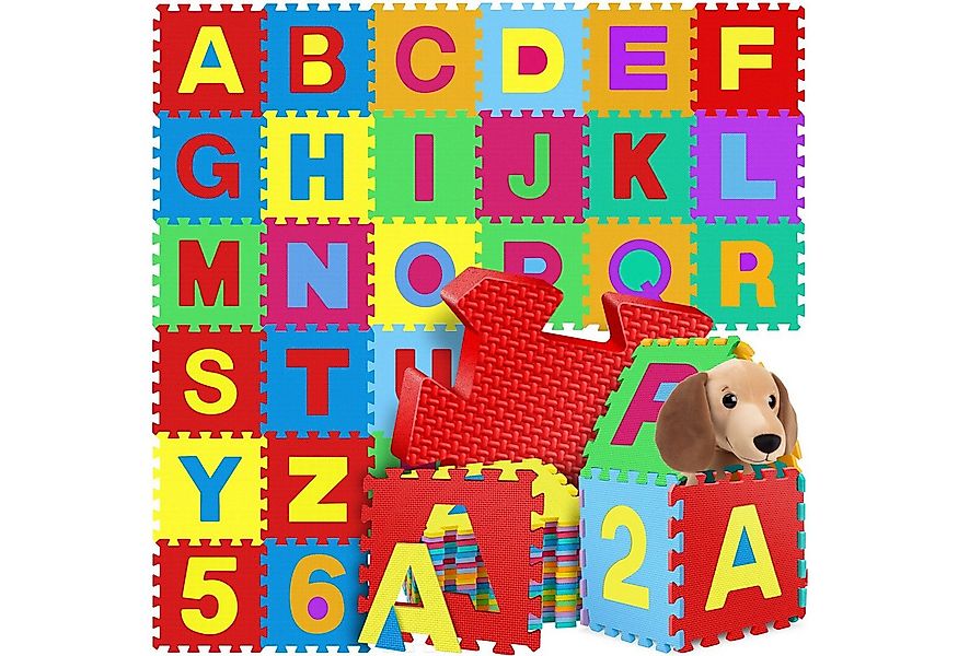 KIDIZ Steckpuzzle, 86 Puzzleteile, 86 teilige Puzzlematte Kinder Spielteppi günstig online kaufen