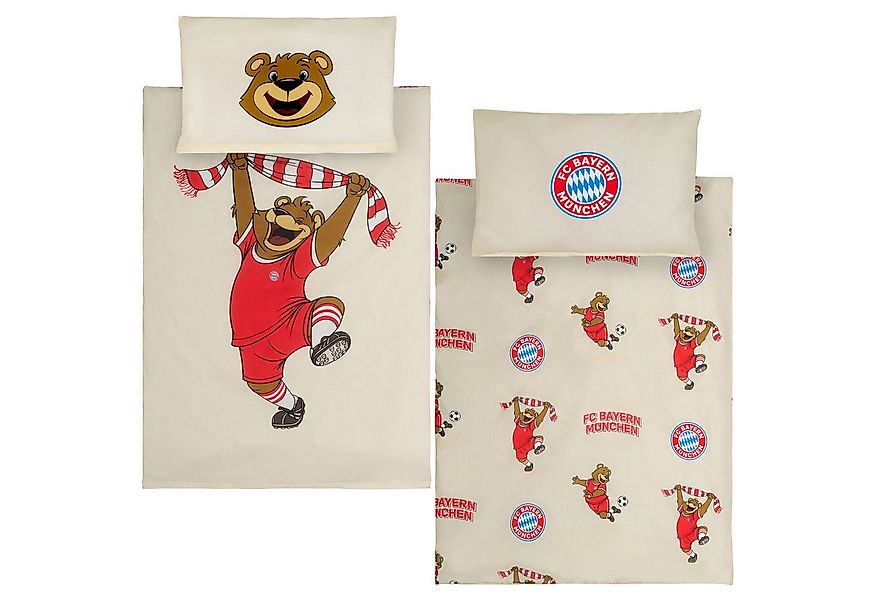 BERONAGE Babybettwäsche FC Bayern München Baby / Kleinkind Bettwäsche Berni günstig online kaufen