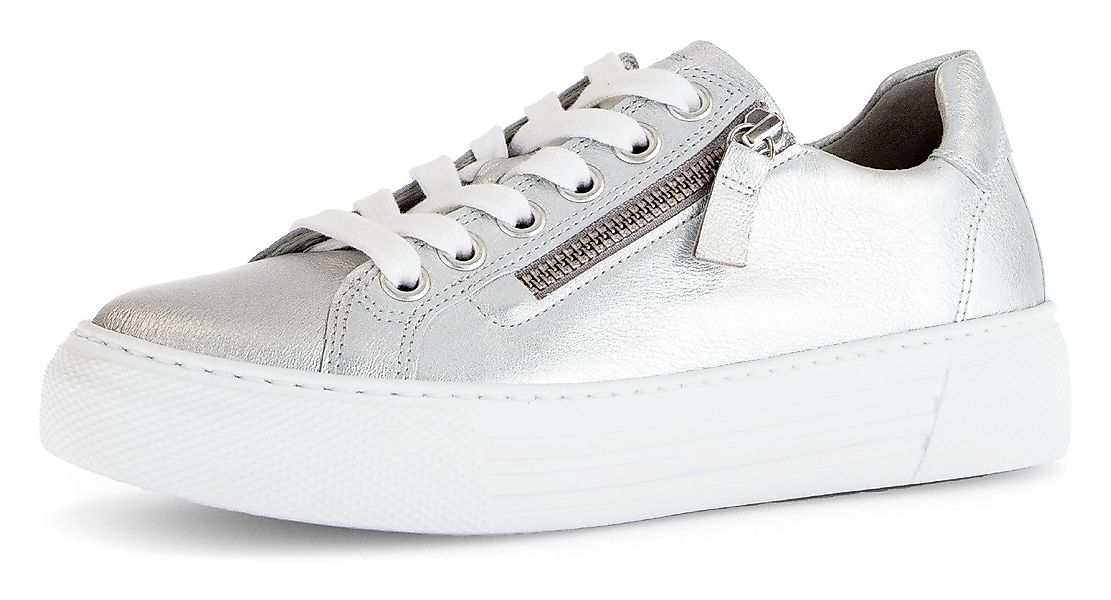 Gabor FLORENZ Plateausneaker, Freizeitschuh, Halbschuh, Schnürschuh günstig online kaufen