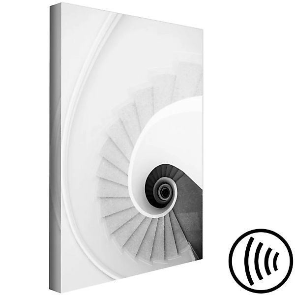 Leinwandbild White Stairs (1 Part) Vertical XXL günstig online kaufen