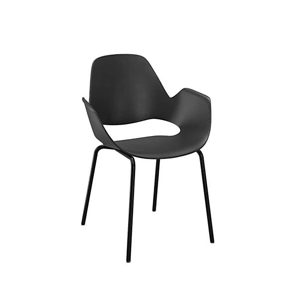 Aluminium-Stuhl FALK schwarz ohne Polster günstig online kaufen