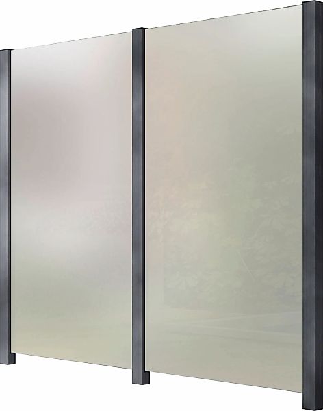 STAKET PRO Zaun Glaszaun, Gesamtlänge: 2,212 m, 3 Pfosten günstig online kaufen