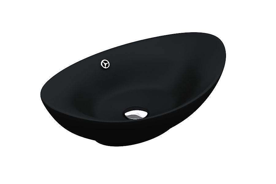 doporro Waschbecken keramik Aufsatzwaschbecken oval Waschtisch günstig online kaufen