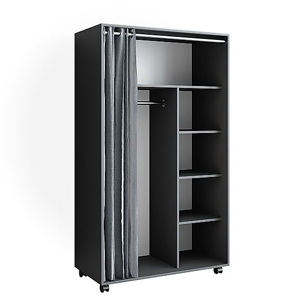 Vicco Kleiderschrank Doros, Grau, 100 x günstig online kaufen