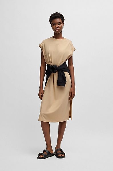BOSS ORANGE Jerseykleid "C Edress 5", mit Schlitzen, Logoschriftzug günstig online kaufen