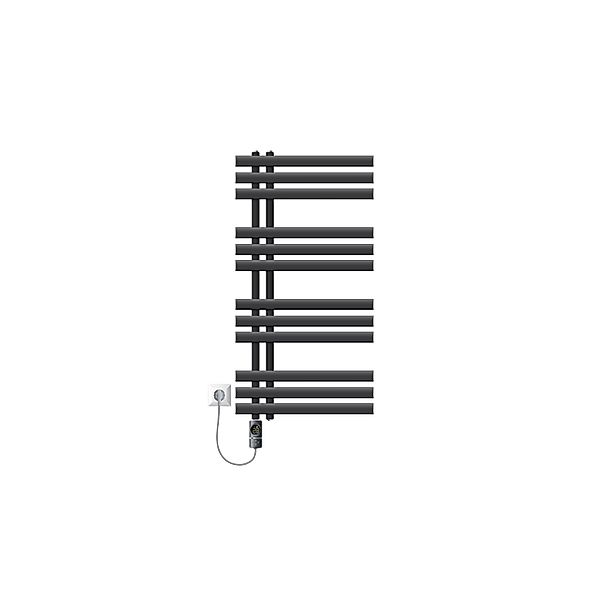 LuxeBath Badheizkörper Iron EM 500x1000mm Anthrazit mit Heizstab 600W Digit günstig online kaufen