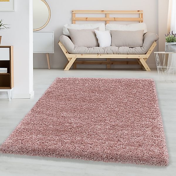 Carpettex Hochflor-Teppich Unicolor - Einfarbig, Läufer, günstig online kaufen