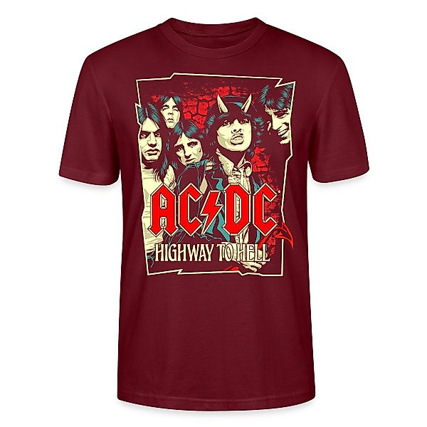 Spreadshirt T-Shirt AC/DC Bandlogo Bild Highway günstig online kaufen