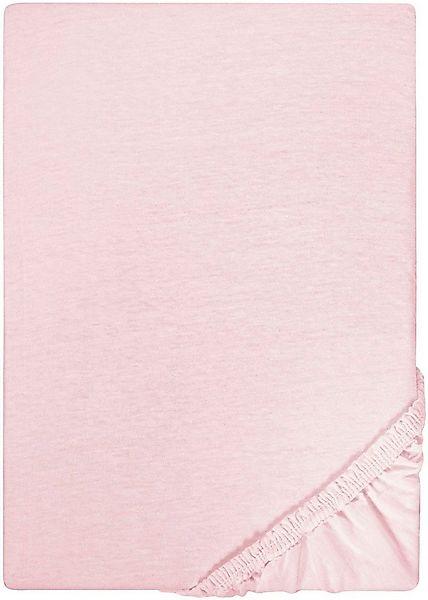 Biberna Spannbettlaken Leila, Jersey, Gummizug: rundum, (1 Stück), Bettlake günstig online kaufen