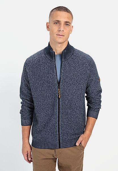 camel active Strickjacke mit Reißverschluss Stehkragen günstig online kaufen