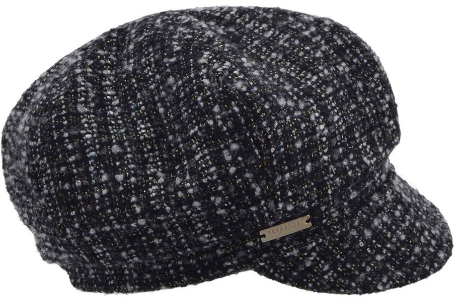 Seeberger Ballonmütze Tweedstoff Ballonmütze 19778-0 günstig online kaufen