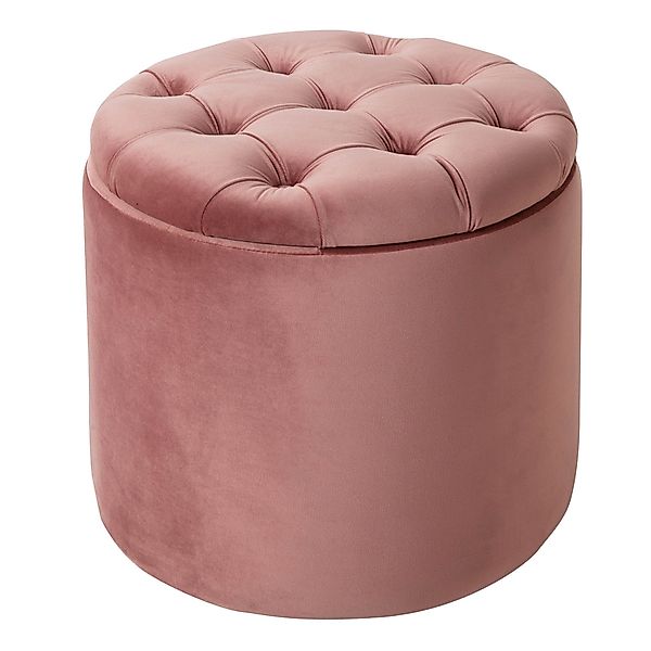 riess-ambiente Hocker MODERN BAROCK 50cm altrosa, günstig online kaufen