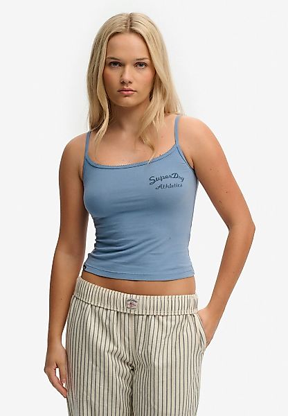 Superdry Tanktop "ATH ESS GRAPHIC CAMI" mit hübschem Spitzen-Detail am Ausc günstig online kaufen