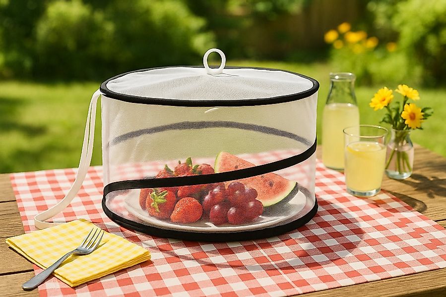 BENSON Küchenorganizer-Set Lebensmittelabdeckung Fliegenhaube faltbar rund günstig online kaufen