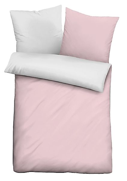 Castell - Markenbettwäsche Bettwäsche Wendebettwäsche, Rosa, günstig online kaufen