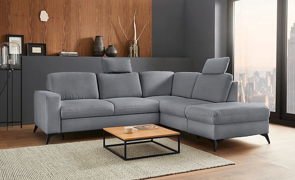 Home affaire Ecksofa "Lolland L-Form" Wahlweise mit Bettfunktion und Staura günstig online kaufen