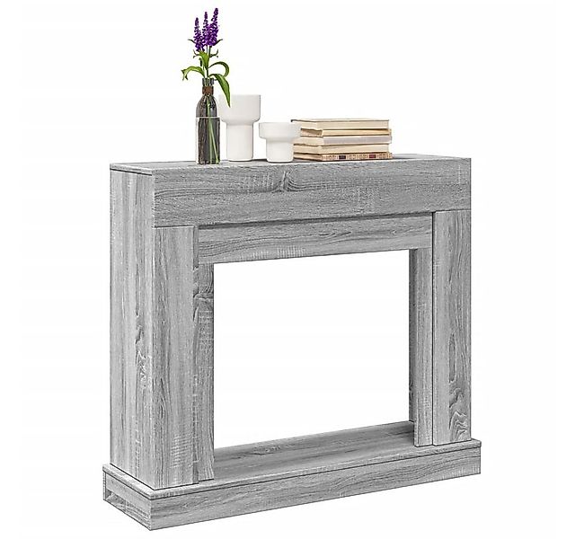 vidaXL Kaminumbauschrank Kaminumrandung Grau Sonoma 100x30x87,5 cm Holzwerk günstig online kaufen