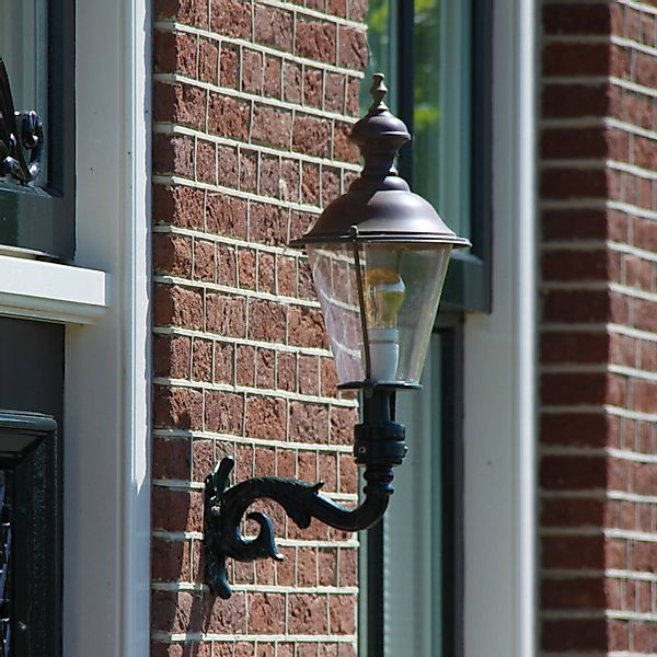 Außenwandleuchte Hoorn, Fassung oben, grün günstig online kaufen