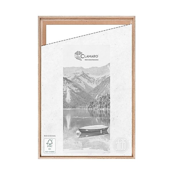 Clamaro Bilderrahmen, Schattenfugenrahmen Keilrahmen Eiche Hell günstig online kaufen