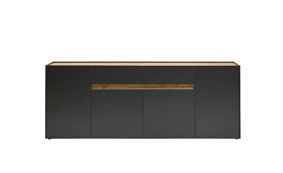 Sideboard  Cande ¦ grau ¦ Maße (cm): B: 220 H: 84 T: 40.0 Kommoden & Sidebo günstig online kaufen