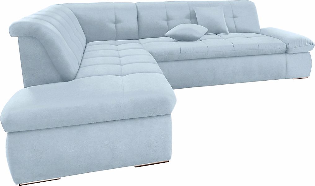 DOMO collection Ecksofa "NMoric incl. Zierkissen B/T/H: 273/216/80 cm L-For günstig online kaufen
