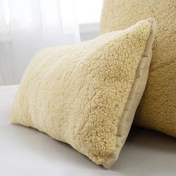 my home Microfaserkissen Elvia, Teddy Plüsch günstig online kaufen